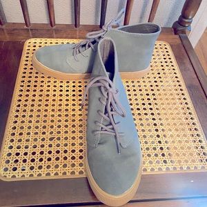 Boys high top dress shoes (gray)